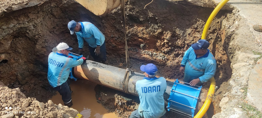 Trabajos del IDAAN en Betania el jueves 12 de octubre.