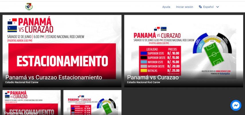 FEPAFUT anuncia venta de boletos para el sábado entre Panamá y Curazao en la segunda fase de las eliminatorias rumbo a Qatar 2022.