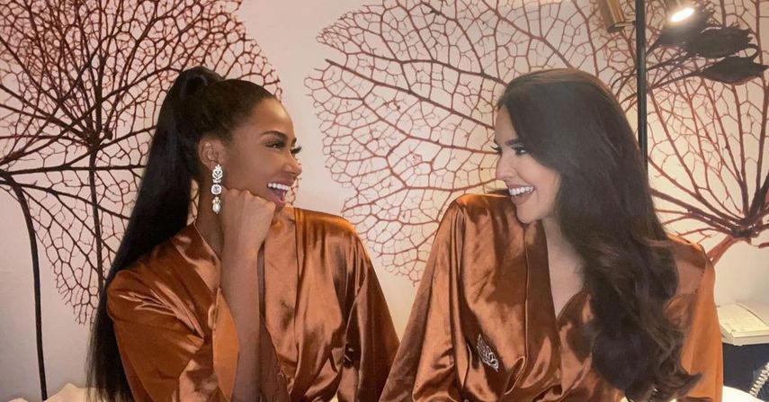 Brenda Smith junto a Luiseth Materán