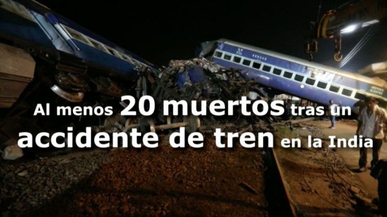 Las autoridades indias elevan a 123 los heridos en el accidente de tren