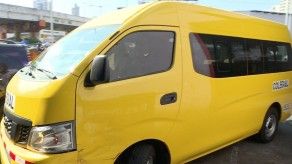 Conductores de buses colegiales se preparan para inspección de la ATTT Conductores de buses colegiales se preparan para inspección de la ATTT