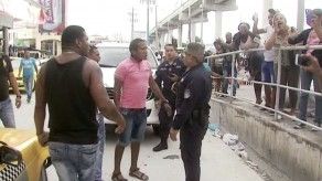 Altercado entre buhoneros y policías en San Miguelito