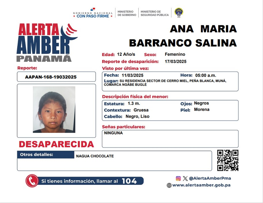 Activan Alerta Amber por la desaparición de Ana Barranco Salina
