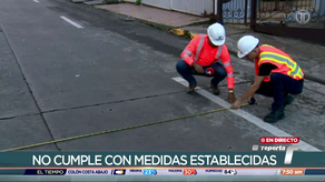 Arquiterror inspecciona señalización de una calle por incumplimiento