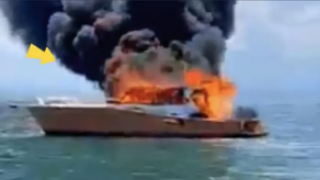 Yate se incendia en el fuerte de Amador: no se reportaron heridos