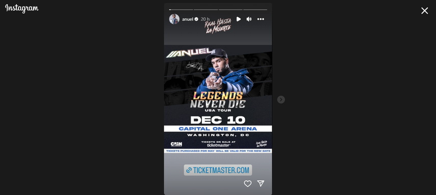 Anuel AA anuncia su regreso a los escenarios. Anuel AA anuncia su regreso a los escenarios.