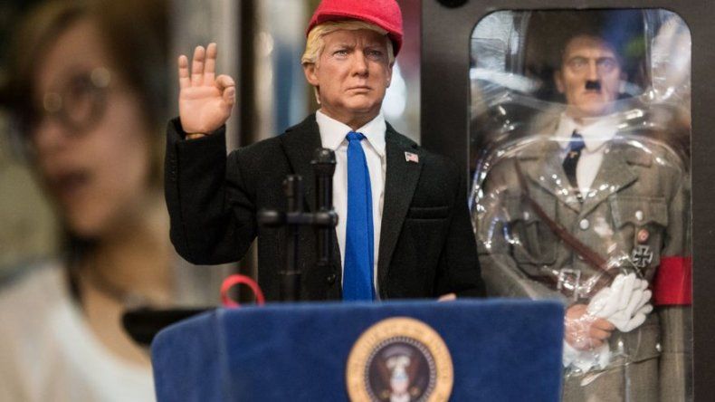 Fabrican en Hong Kong un muñeco de Donald Trump