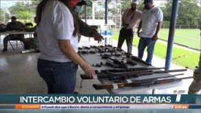 La próxima semana continúa intercambio de armas por vales en la 24 de Diciembre