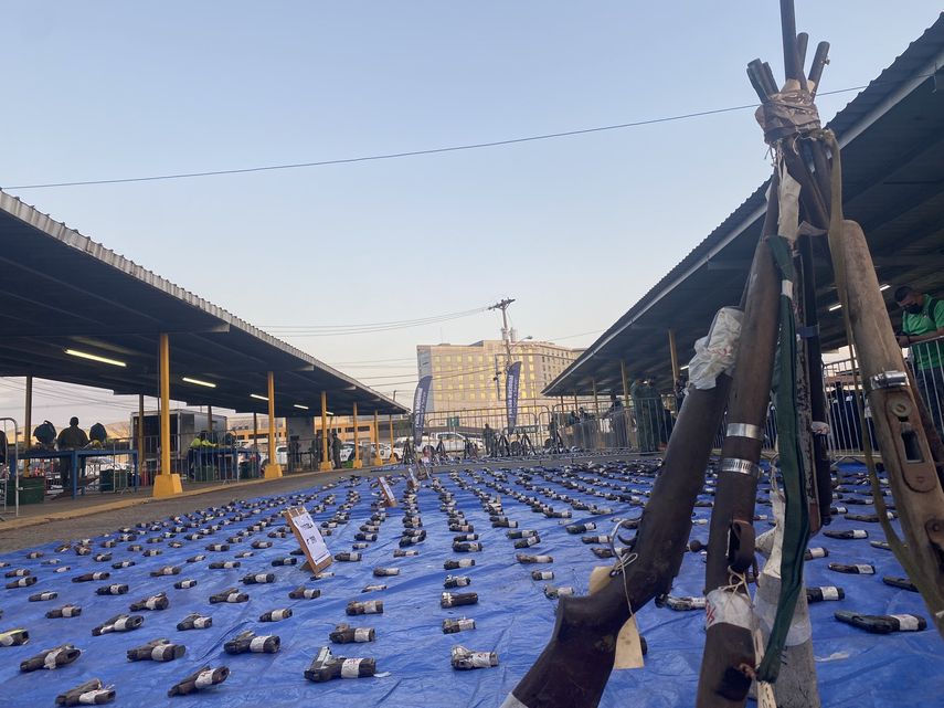 Las armas que se destruyeron fueron incautadas a nivel nacional en las diferentes acciones policiales efectuadas a nivel nacional.