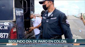 Más de 20 aprehendidos dejó el segundo día de paro en Colón