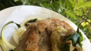 Tortitas de ñame y sauerkraut