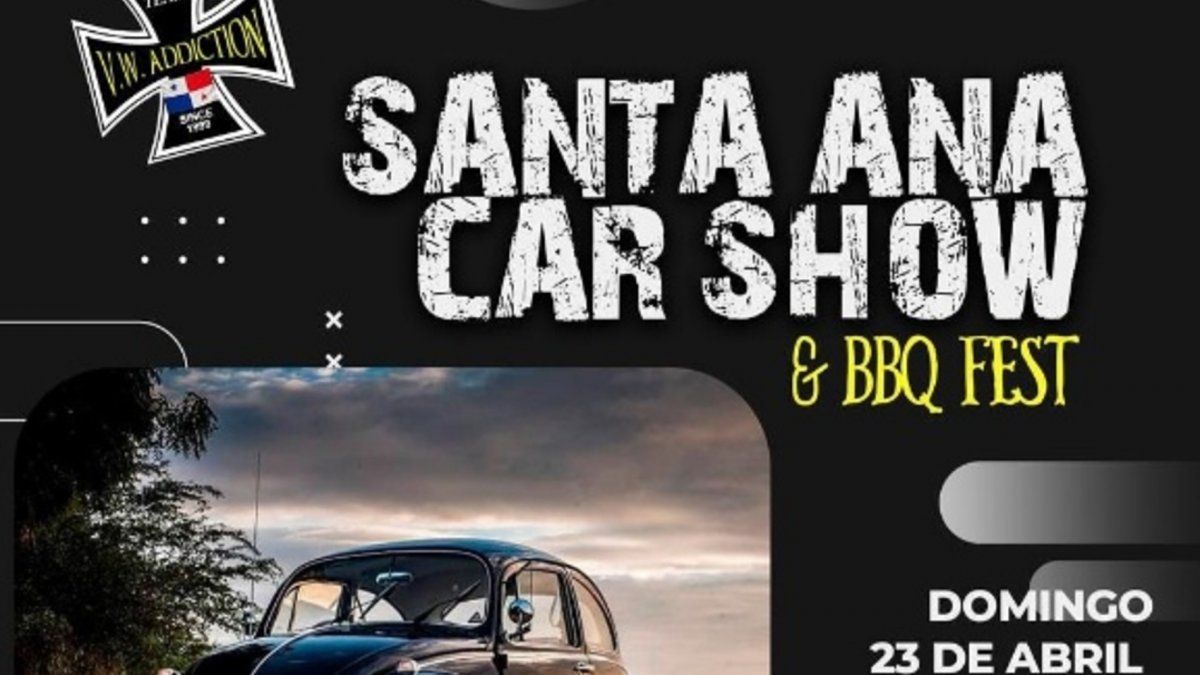 Evento para fanáticos de autos antiguos en Panamá, el 23 de abril