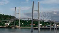Imagen proyectada del Cuarto Puente sobre el Canal de Panamá. Imagen proyectada del Cuarto Puente sobre el Canal de Panamá.