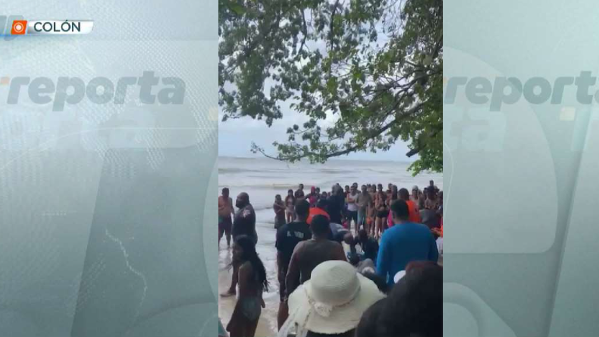 Dos menores fueron rescatados en playa La Angosta, Colón Dos menores fueron rescatados en playa La Angosta, Colón