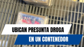 Ministerio Público decomisa paquetes de presunta droga en un contenedor.