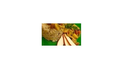 Arroz con piña y orégano