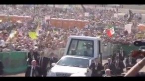 El papa congregó a cientos de miles de fieles en México