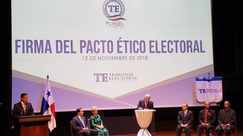 Candidatos presidenciales, excepto Méndez, suscriben Pacto Ético Electoral