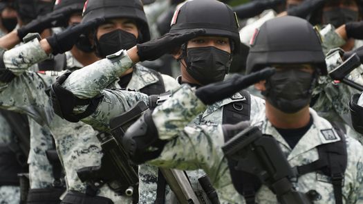 Unidades de la Guardia Nacional de México.