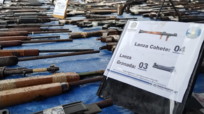 Destrucción de armas por el Ministerio de Seguridad
