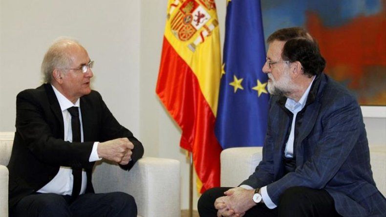Rajoy recibe en Madrid a Ledezma, que denuncia la narcodictadura venezolana