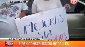 Moradores de Llano Bonito protestan por pago de calles al Estado