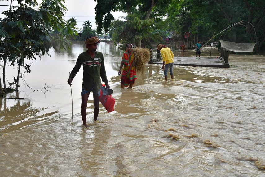 Muchas zonas de Bangladés son propensas a las inundaciones.