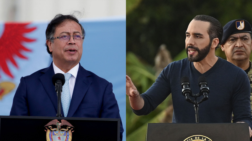 Nayib Bukele y Gustavo Petro vuelven a enfrentarse en Twitter