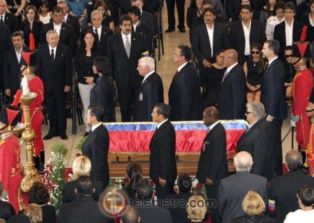 Líderes mundiales despiden a Hugo Chávez