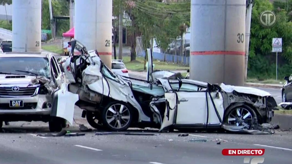 Tráfico en San Antonio por accidente de tránsito