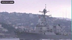 Destructor lanzamisiles de armada de EEUU realiza ejercicios en el Mar Negro