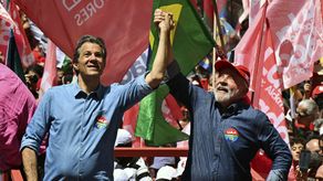 El presidente electo de Brasil, Luiz Inácio Lula da Silva y Fernando Haddad.