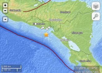 Sismos con epicentro frente a El Salvador sacudieron Nicaragua