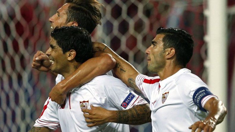 Primer triunfo del Sevilla en Champions ante Mönchengladbach