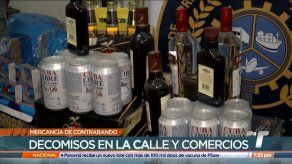 Decomisan en calles y comercios mercancía de contrabando