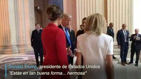 Trump halaga apariencia de la esposa de Macron