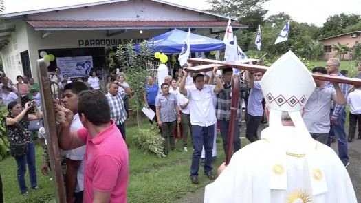 Símbolos de la JMJ continúan su recorrido en Chiriquí