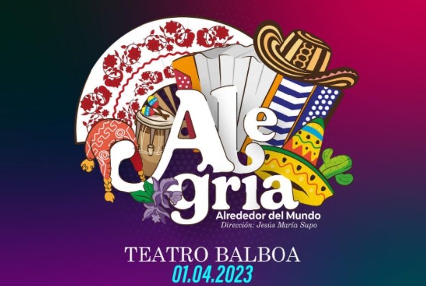 Alegría Alrededor del Mundo, evento folklórico en Panamá, el 1 de abril