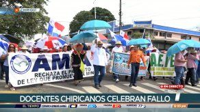 Docentes en Chiriquí celebran fallo de la Corte y exigen pago de salario
