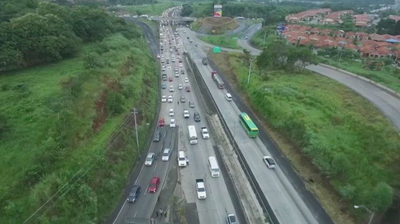 Inicia ampliación de horario de inversión de carriles de Panamá Oeste a la capital