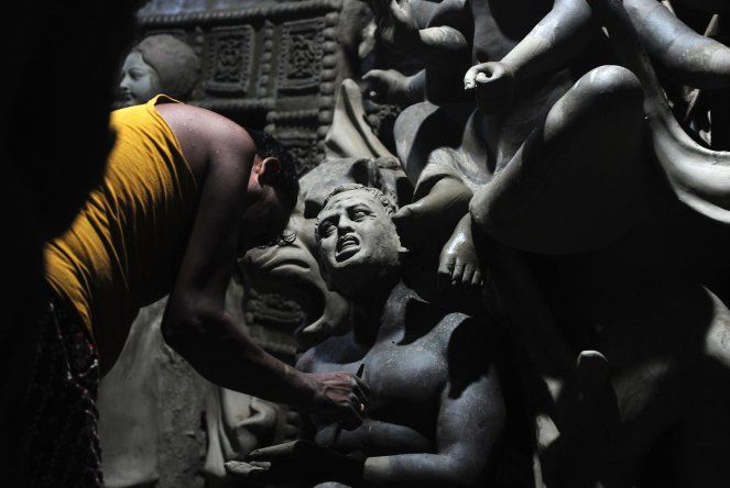 El festival Durga Puja en India
