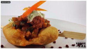 Hojalda con chorizo tableño