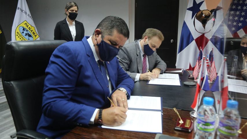 Firma de acuerdo entre Panamá y Estados Unidos sobre seguridad fronteriza.