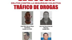 Se trata de José Mario Herrera, Juan José Garcia, Jesus Barrera Gomez yFranklin José Torres.