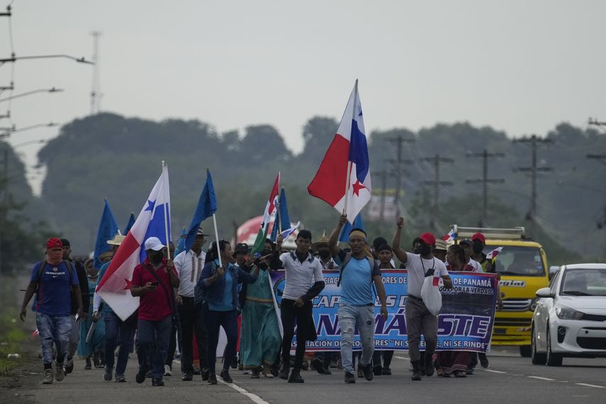 La marcha partió desde un tramo rural de la localidad de Pacora