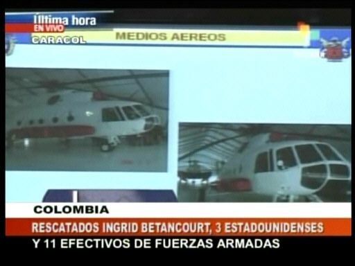 Rescatan a Betancourt y a 3 estadounidenses de las FARC
