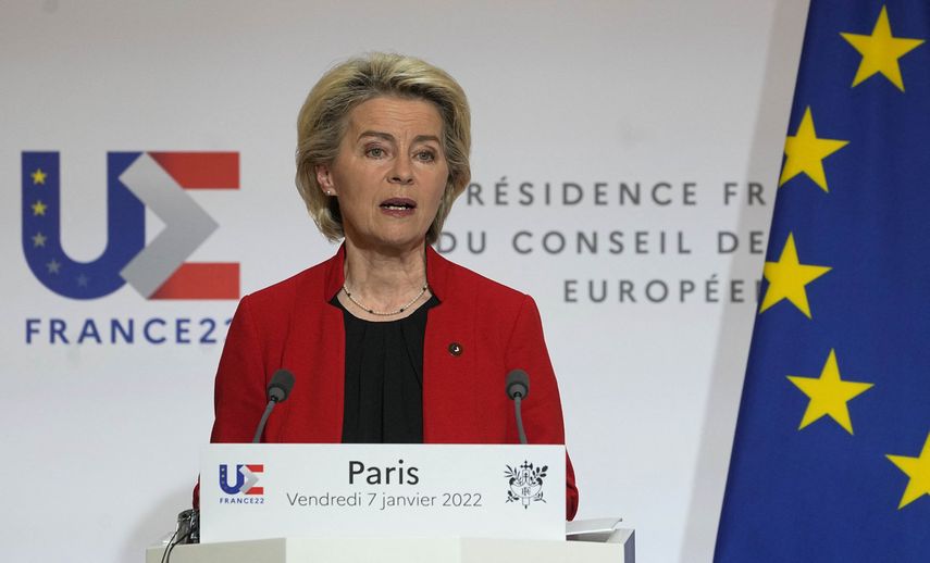 Ursula von der Leyen recordó que la UE adoptó sanciones contra funcionarios y entidades rusas por su agresión a Ucrania.