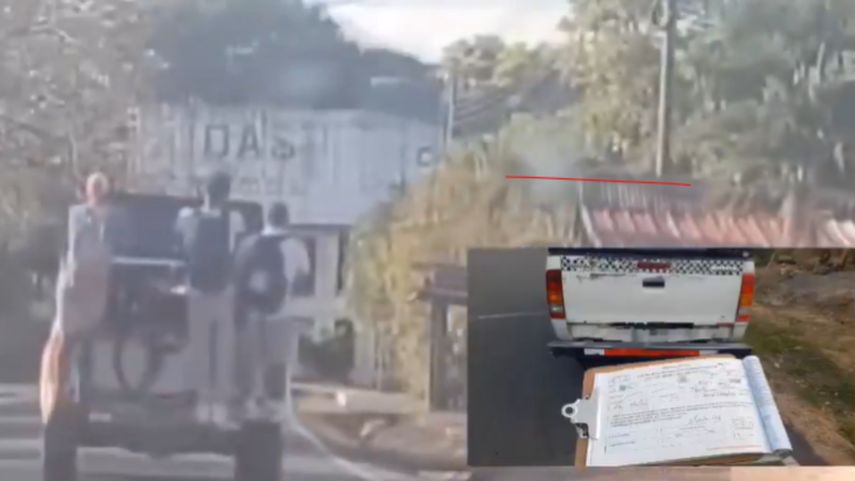 Sancionan a conductor tras denuncia en redes sociales.