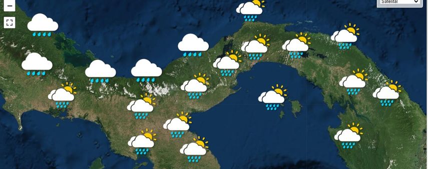 Gráfica del tiempo por Etesa