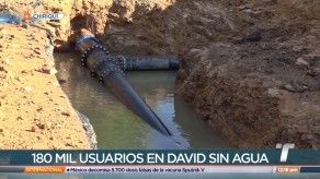 Más de 180 mil residentes de David se quedan sin agua tras daños en líneas de conducción